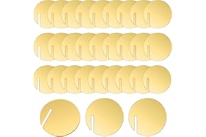 volumoon 60 sztuk markerów do kieliszków do wina, akrylowych etykiet na napoje, na kieliszek do wina, na imprezę, do napojów, DIY, akrylowych etykiet na kieliszek do wina, przezroczyste markery na