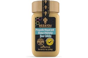 BEE & YOU Propolis, Royal Jelly, Raw Honey for Kids- Formulated to Support Kid's Immune System - 100% Natural and Free of Chemicals,Colors, GMO's, Gluten and Soy-No Hidden Ingredients Tastes Great