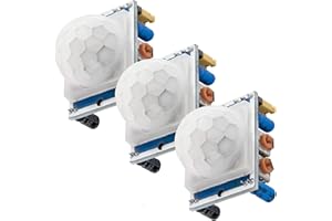 AZDelivery 3 x HC-SR501 PIR Capteur à Ultrasons Module Télémètre Compatible avec Arduino et Raspberry Pi incluant Un E-Book!
