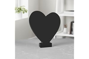 Aruatu 6 Inch Black Wood Letters for Wall Decor - Unfinished Standing Letters for Home Party Craft Projects, Sign Board Decoration (Love)