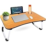 OFIXO Multi-Purpose Foldable Laptop Table with Cup Holder Laptop Table/Study Table/Bed Table/Foldable and Portable Wooden/Wri