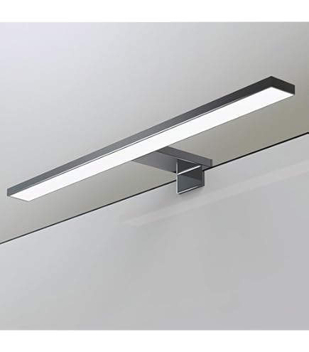 Lampada LED Da Specchio Bagno Maolo - 4000K Luce Naturale, IP44, Nero, 3W, Facile Montaggio - Foto 6