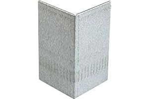 innogard 6016-002 – Eckverbinder Außen-Eck für Rasenkante – Alu-Zink – Beet-Einfassung, Korrosionsschutz, 20 cm Höhe