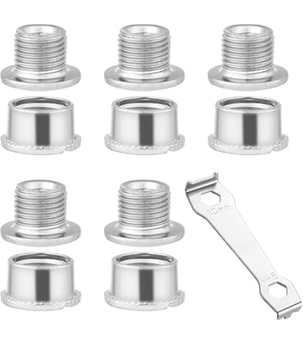 Vis Plateau Pédalier Stronglight UNKNOWN Fulcrum 07329600 Vis à Plateau Argenté Taille Lot Vis Pédalier Vélo