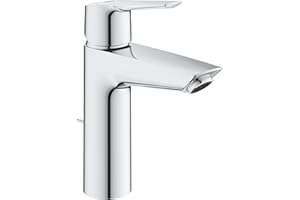 GROHE QUICKFIX Start Mitigeur monocommande lavabo de salle de bains Start, avec tirette de vidage, mousseur économie d'eau, taille M, chromé, 23552002 (Import Allemagne)