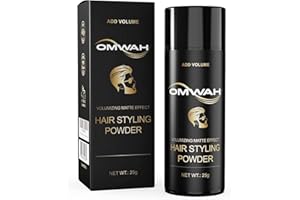 OMWAH SNOWADE Hair Styling Powder (25g) - All Natural Look Mens Hair Powder - Adds Volume and Texture - No Oil or Greasy Residue
