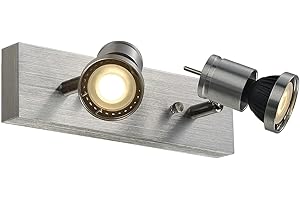 ‎SLV SLV LED Strahler ASTO dreh- und schwenkbar | Smarte Wand- und Decken-Leuchte zur individuellen Innen-Beleuchtung | Decken-Spot, Deckenfluter, Deckenstrahler, Decken-Lampe, Wand-Lampe | GU10