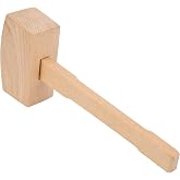 Professional Woodworking Mallet Carving Hammer Chisel Woodworking Tool with Handle Size L