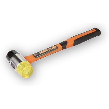 Gummihammer Hammer Ausbeulhammer 1200g Schonhammer Fiberglasstiel