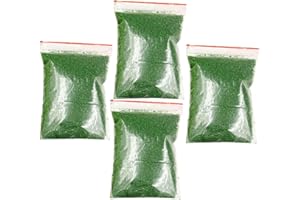 Toyvian Gazon Artificiel Vert pour Maquettes, 4paquets Matériaux De Paysage Artificiel Herbe DéCorations Paysage ModèLe pour Décorations Modèles Ferroviaires Et Dioramas
