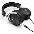 Soundmagic HP1000 Wired Closed Back Over Ear Audiophile Headphones HiFi Stereo Professional Premium Headset Noise Isolating Super Clear wide Soundstage for Musician with detachable Cable Black