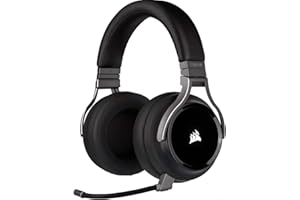 Corsair Virtuoso RGB Wireless High-Fidelity Gaming Headset (7.1 Surround Sound, Memory Foam Earpads, Omni-Directional Microphone with PC, PS4, Switch and Mobile Compatibility) -Black