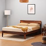 Sleepyhead Bed G | Premium Solid Sheesham Wood King Size Bed (Honey Brown)