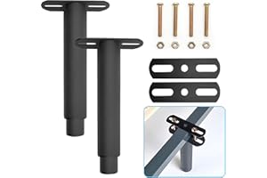 BIGINGJIA Bettbeine, verstellbar, einziehbar, strapazierfähig, Lattenstützbein, Metall-Möbelstützfüße, geeignet für Schrank, Sofa, Bettgestell, Ersatzteile, 17,8 - 33 cm, 2 Stück