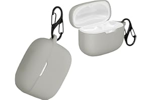 kwmobile Etui kompatybilne z JBL Tune 230 NC TWS / T230NC etui - silikonowy uchwyt na słuchawki douszne - szare