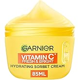 Garnier Vitamin C* Fresh & Bright Hydrating Sorbet Cream, 4% Vitamin C* & Niacinamide, Ultra Fresh & Light, For Dull, Uneven 