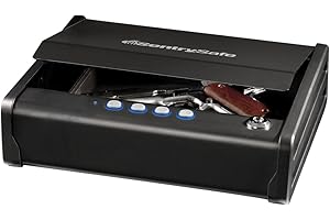 SENTRY SAFE SentrySafe Gun Safe with Digital Keypad Lock, Gun Safe with 1 Handgun Capacity, Firearm Storage with Bolt Down Kit, QAP1E
