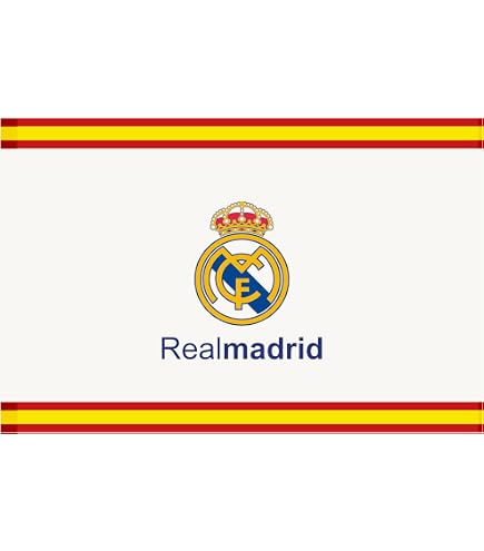 Drapeau Real Madrid Officiel 100% Polyester – 100 X 150 Cm, Produit Under Licence