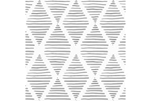 Okydoky Papel pintado moderno a rayas, papel de contacto blanco y negro, 44 cm x 1000 cm, papel pintado geométrico, papel autoadhesivo, decorativo