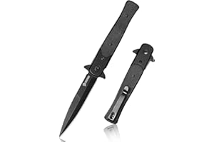 NedFoss MERMAID Folding Knife, 9.8 cm D2 Steel Pocket Knife with G10 Handle, One-Handed Knife with Liner Lock & Ball Bearings, Outdoor Knife with Glip, Survival Knife for Everyday Use, Collection &