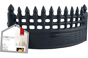 DE VIELLE Castle Fire Front 16 inch Black