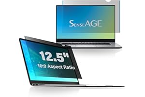 ‎SENSEAGE SenseAGE Laptop Sichtschutzfolie 12,5 Zoll 16:9 Privacy Screen Filter Abnehmbar, Laptop Blickschutzfilter Kompatibel mit HP/Lenovo/ASUS/Dell/Acer Notebook, Blendschutz Anti-Spy Blickschutzfolie 12,5"