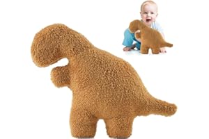 Lebenistgut Dino-Nugget-Kissen, Dino Chicken Nugget Dinosaurier Plüschtier, Dinosaurier Nugget Plüschtier, Kissen Geburtstagsgeschenke für Kinder Zimmerdekoration Tyrannosaurus rex
