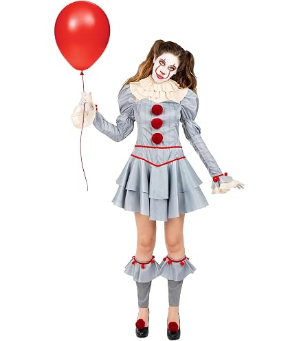 Deguisement Squelette Homme Funidelia Déguisement Officiel De Pennywise IT Chapitre Deux Pour Homme Avec Chemise, Pantalon, Col Et Pompons Décoratifs, Tenue De IT Pour Adulte Predator Costume Deguisement Squelette Homme Funidelia Déguisement Officiel De Pennywise IT Chapitre Deux Pour Homme Avec Chemise, Pantalon, Col Et Pompons Décoratifs, Tenue De IT Pour Adulte Predator Costume