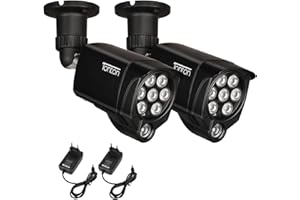 Tonton 8 LED illuminatore a infrarossi per videocamera, fino a 30 metri di visione notturna e impermeabile IP66 per la massima sicurezza, illuminatore per telecamere di sicurezza(2 pack)