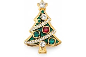 UORRHAW Christmas Brooch Pins Santa Claus Tree Cute Christmas Acessories Gift Rhinestone Enamel Brooch Xmas Decoration