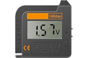 testeur numérique,ERYUE Vérificateur de testeur de batterie numérique universel pour toutes les piles C, AA, AAA, D, N, 9V 6F22 et 1,5V pour l'équipement électrique