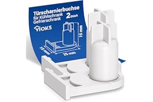 VIOKS Lot de 2 douilles de charnière de porte de rechange pour Bosch 00169301/169301/05384490/5384490 - Pour porte de réfrigérateur, congélateur