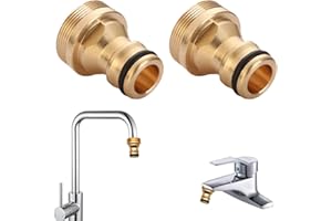 HAFRILY 2 Stück Adapter Wasserhahn Gartenschlauch,Schlauchadapter 22-24mm Schlauchanschluss Wasserhahn Adapter Wasserhahn für Garten Schnellkupplung Gartenschlauch Anschluss