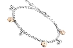 OIDEA Damen Infinity Armband Armkette: Sexy Armkette Fußkette Liebe Herz Unendlichkeitszeichen Fußkettchen Liebesschloss Elegant Handgelenk Exquisit Schmuck Geschenk für Frauen Mutter Freundin