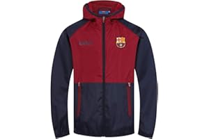 FC Barcelona Boys Jacket Shower Windbreaker Kids Official Football Gift