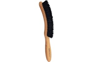 DEINE BÜRSTE Hutbürste - Bürste für Reinigung von Filzhüten - Ideales Hutzubehör zur Hutpflege für Filz Hüte, Kleiderbürste aus Holz für Hut/Hüte - Made in Germany (Schwarz)