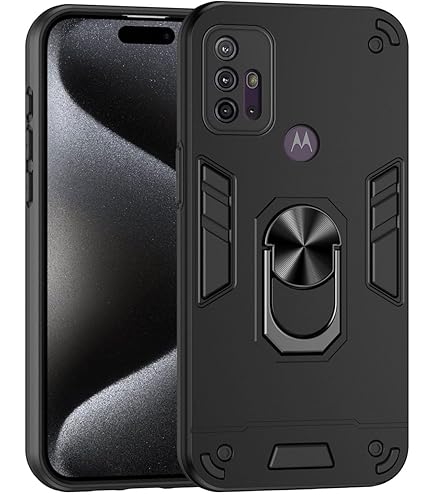 Per Moto G50 G100 G30 G9 Play E7i G8 Potenza Anello Armatura Custodia