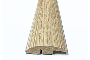FLOORPRO Solid Laminate/Wood Flooring MDF Threshold Strip Ramp Edge 16 Modern Oak Colours (0.9m, Nevada Oak)