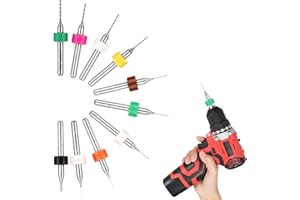 BOHUIZ JIYIN 10 sztuk mikro wierteł, 0,1 mm – 1 mm, wiertło spiralne, wiertło do metalu PCB, wiertło do grawerowania, do biżuterii, żywicy, bursztynu, grawerowania