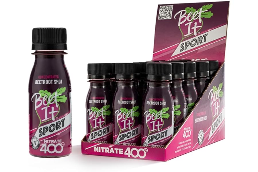 Beet It Sport Nitrate 400 - High Nitrate shots - Concentrated Beetroot Juice (15 x 70ml) Boost Nitric Oxide and Athletic Endurance Performance