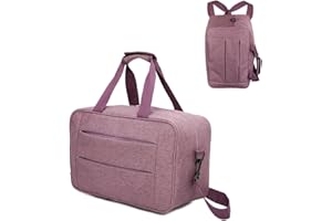 RAYKONG Ryanair Cabina Bag 40x20x25 cm Bagaglio da Viaggio Mano Aereo Borsa da Cabina Tracolla Regolabile con Rinforzo per la Spalla., Cab2-conver-viola