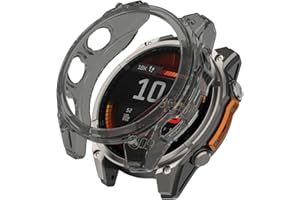 KeeFos Protective Case Compatible with Garmin Fenix 8 51mm, TPU Case [Shockproof] Protective Cover for Garmin Fenix 8 51mm (Black)