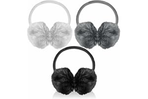 AL KAHF Ear Muffs Heavy Duty Fluffy Ear Warmers Soft Headband Earmuffs Outdoor Ear Protector Winter Ear Muffs For Adults Girls Ladies Women Men Cold Weather Supplies Assorted Colours (1Pc)