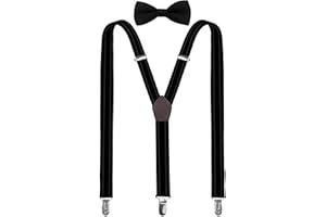 Sichtbare Bambino Bretelle Papillon Set 1-7 anni nero 1