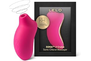 LELO SONA 2 Cruise – Sonisk sugvibrator, klitorisstimulator, Cerise | Denna soniska sugvibrator använder Cruise Control för jämn kraft och konsekvent stimulering av hela klitoris