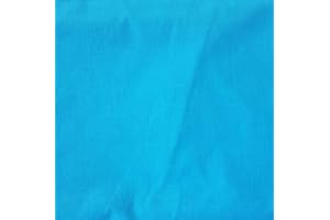 Pingianer - Tela de algodón para niños lisa, 100 % algodón, por metros, artesanía, tela de costura, algodón, azul, 50x160cm (13,98/m)