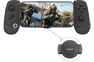 Leadjoy M1 Mobile Gaming Controller für iPhone iOS mit Kühlleitungsplatte, Hall-Effekt-Joysticks, iPhone-Controller mit Turbo-Funktion, Spielen von Xbox, GeForceNOW, Genshin Impact, Diablo, COD, Apex
