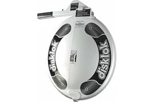 FESTIVE LIGHTS Disklok Car Steering Wheel Full Cover Security Anti-Theft Lock Police Approved (Medium 39cm - 41.5cm, Silver)