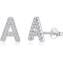 ORECCHINI BORCHIE ARGENTO STERLING CZ 925 PESANTI SOLIDI 4MM