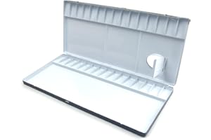 Color Around - Paleta de aluminio para acuarelas, 30 Well(11.93"x5.39"x0.83")